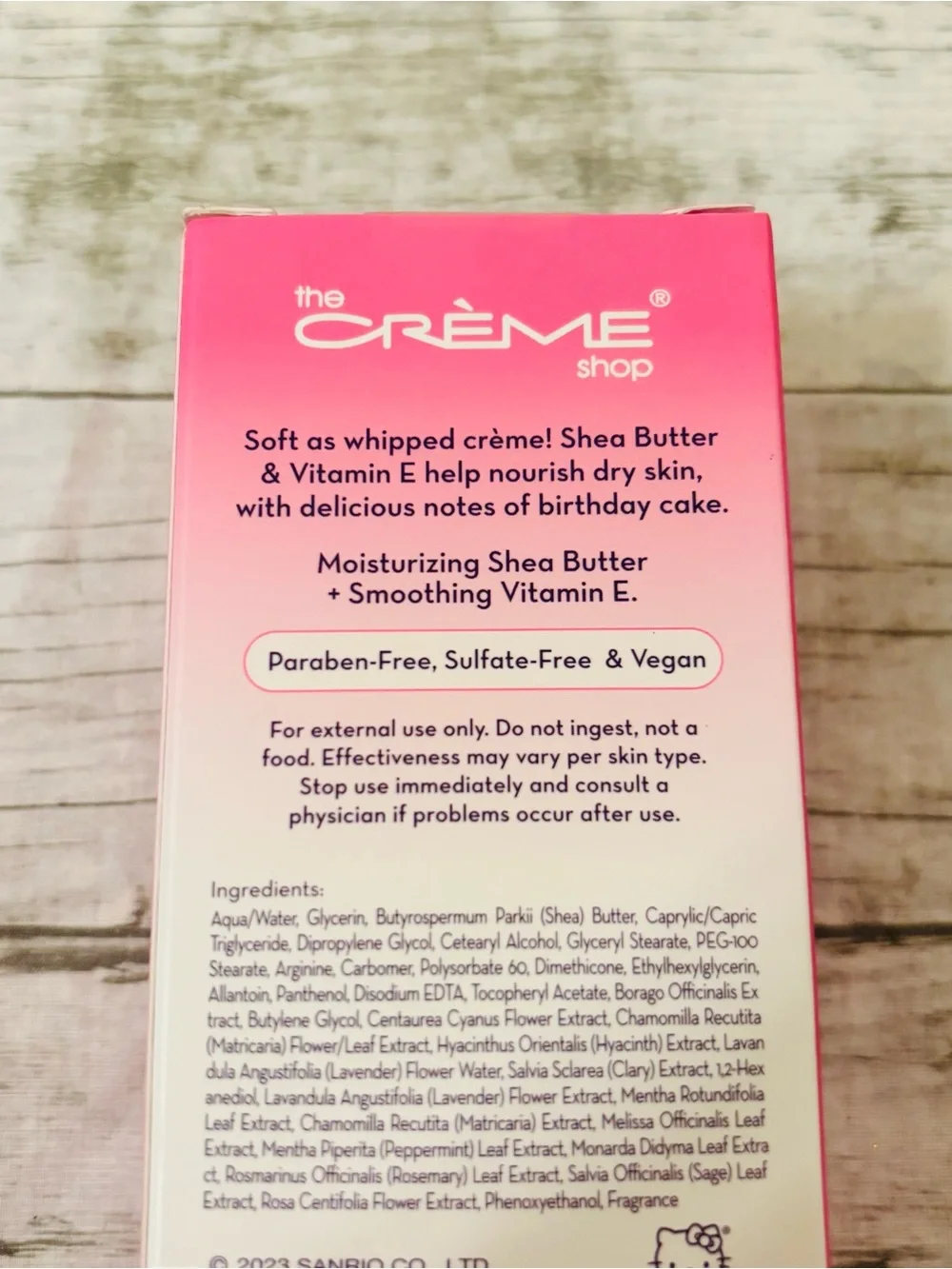 NWT The Crème Shop x Hello Kitty Celebrate Birthday Cake Hand Crème
